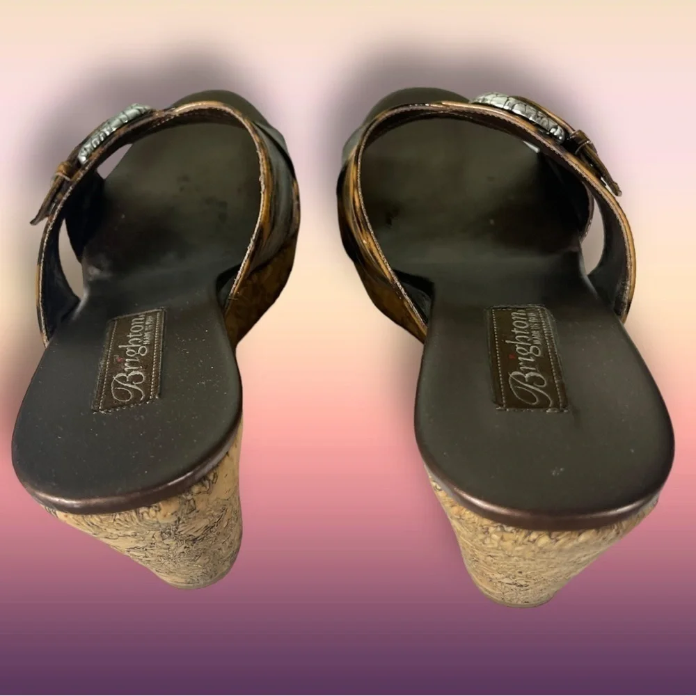 Brighton Leopard Print Wedge Sandals - Picture 5 of 16